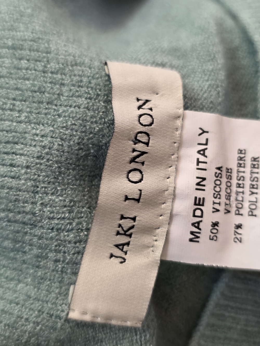 Jaki London Kaia Light Aqua Sweater pants Soft fine knit pull on sweater pants - Picture 5 of 10